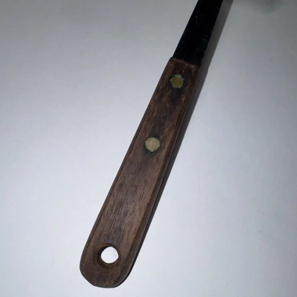 Vintage Robinson Knife Co Spatula Turner Stainless Steel Wood Handle 12